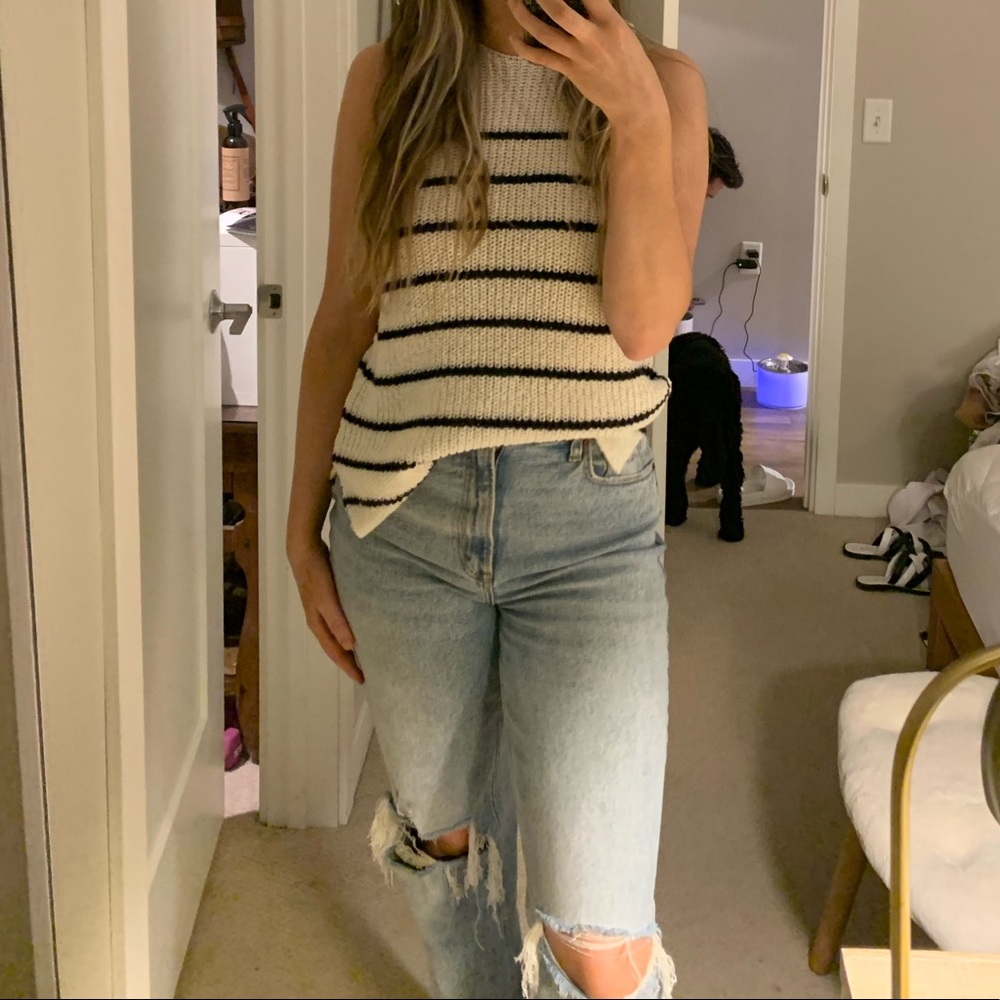 Sweater tank top